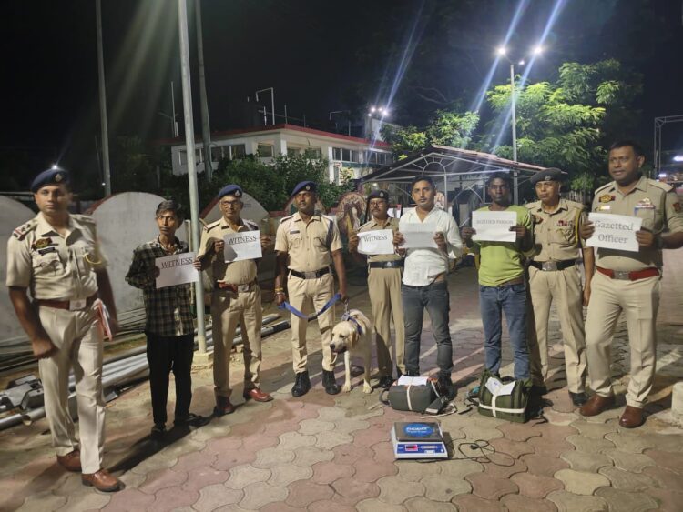 Two Arrested with 8.45 Kg Ganja at Agartala Railway Station; Contraband Worth Rs 1.7 Lakh