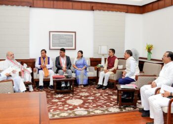 TTAADC Polls: BJP Janajati Morcha Leaders from Tripura Meet Amit Shah, Piyush Goyal