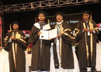 Tripura Governor graces ICFAI University’s 20th convocation