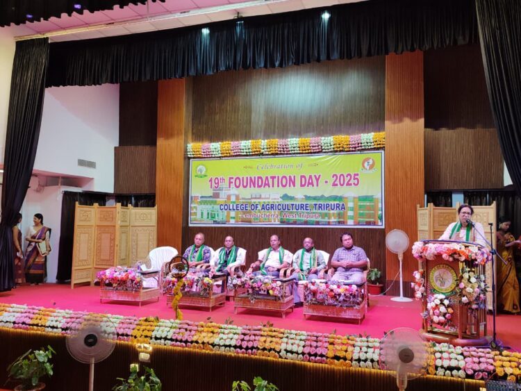 College of Agriculture, Tripura Celebrates 19th Foundation Day with Dignitaries, Awards, and Cultural Events