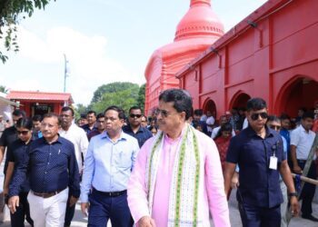 CM Manik Saha Reviews Preparations for PM Modi’s Visit to Tripura Sundari Temple