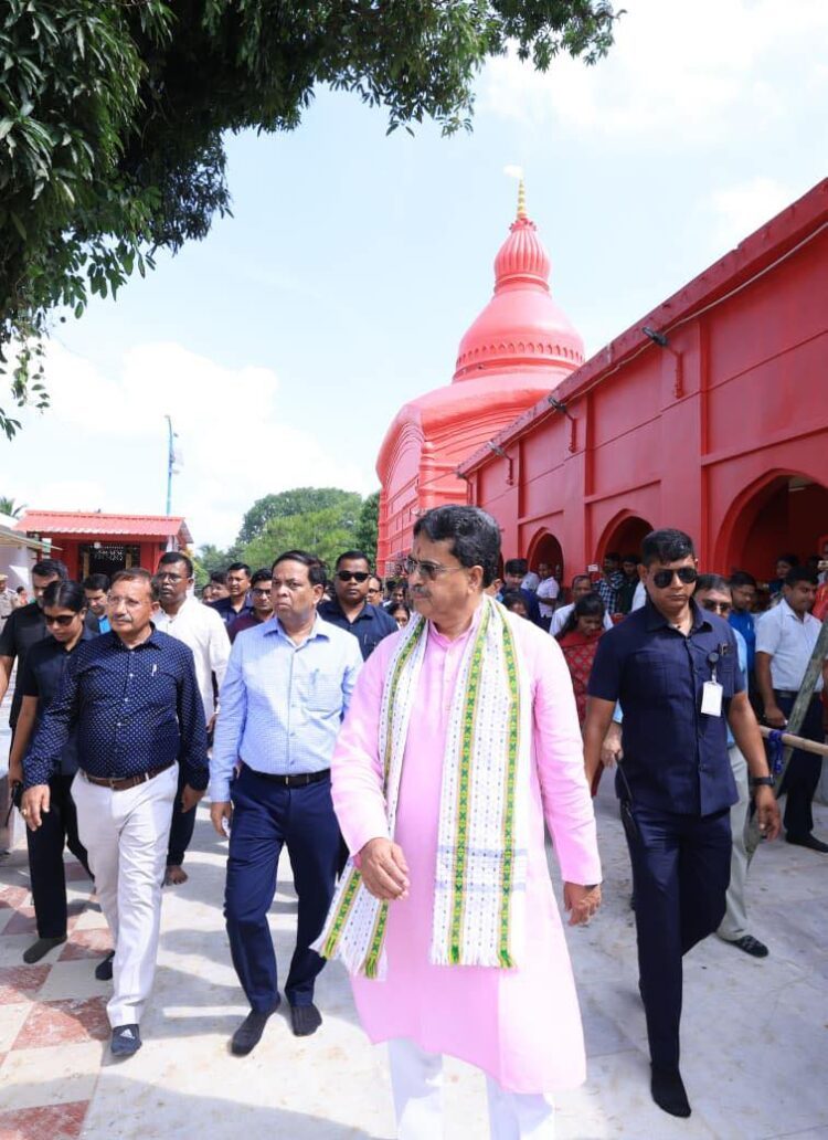 CM Manik Saha Reviews Preparations for PM Modi’s Visit to Tripura Sundari Temple