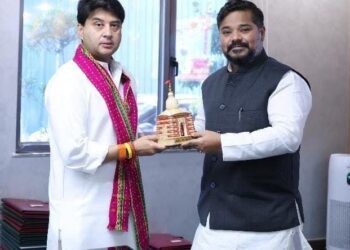 Tripura Tourism Minister Seeks Central Support from DONER Minister Jyotiraditya Scindia