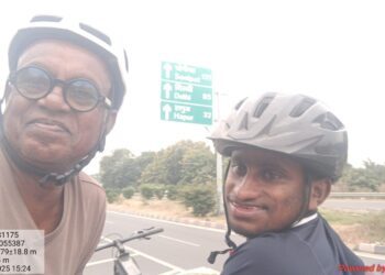 Father–Son Duo from Agartala Finish Inspiring Ride to Delhi