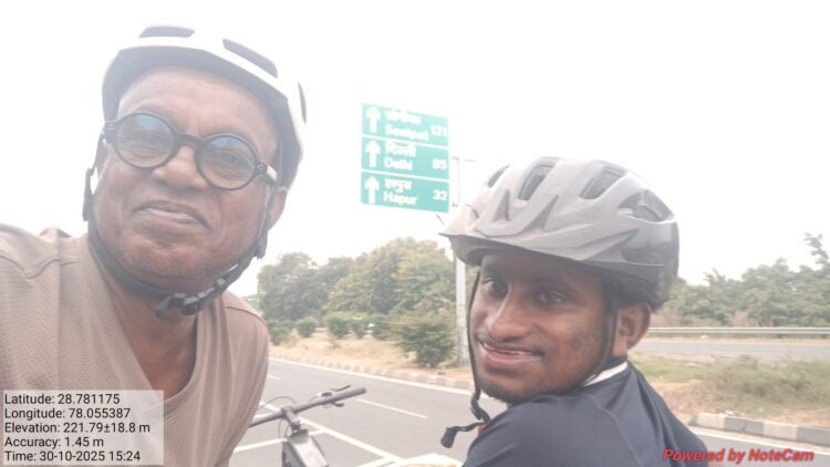 Father–Son Duo from Agartala Finish Inspiring Ride to Delhi