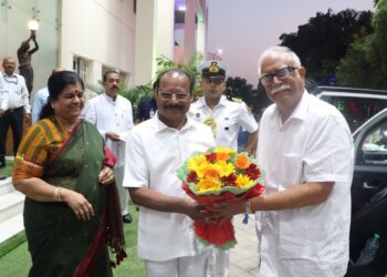 Tripura Governor Greets Goa Governor at Agartala Raj Bhavan