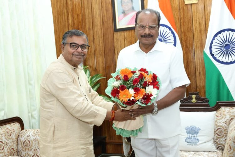 Power and Agriculture Minister Ratan Lal Nath Calls on Governor Indra Sena Reddy Nallu