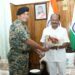 BSF IG Chakraborty meets Governor Indra Sena Reddy Nallu
