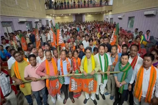 BJP gains 339 new members in Mandai; CM Saha welcomes them