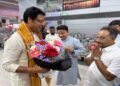 Kolkata greets Biplab Deb after his appointment for Bengal polls