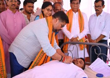 Minister Sushanta Chowdhury Urges Citizens to Embrace Blood Donation as a Moral Duty