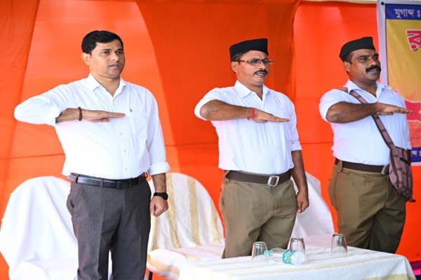 RSS Marks 100 Years of Service on Vijaya Dashami; Minister Sudhangshu Das Highlights Its Role in Nation-Building