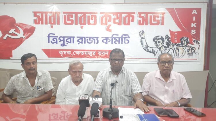 AIKS to Launch Statewide Protest Over Government’s Failure to Support Farmers in Tripura
