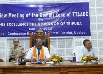 Udaipur: Governor Reddy reviews Gomati Zone progress
