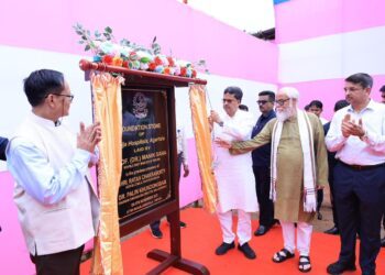 Manik Saha Lays Foundation for Shija Hospital in Tripura