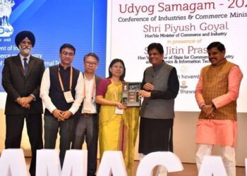 Tripura Honoured as Top Achiever in Business Reforms at Udyog Samagam 2025