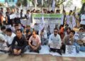 TSF sit-in protest backs Roman script for Kokborok