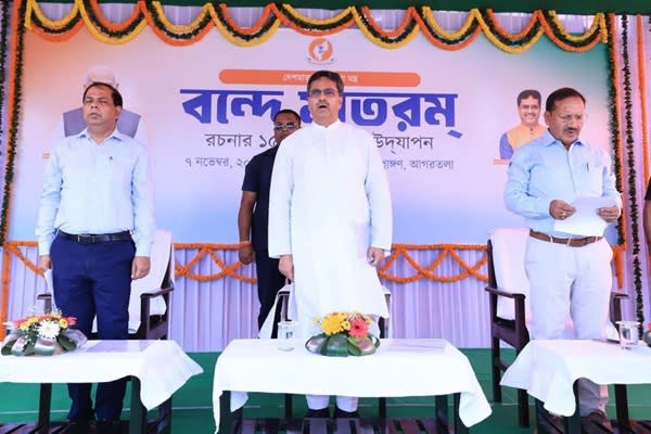 CM Saha hails ‘Vande Mataram’ as sacred for nation-building