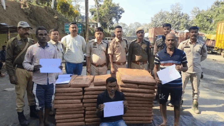 Cannabis Worth Over ₹2 Crore Seized in Assam; Truck from Jirania Intercepted at Churaibari Checkpost