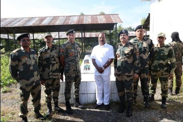 Governor Indra Sena Reddy Visits Poangbari and Srinagar, Reviews Development and Border Security