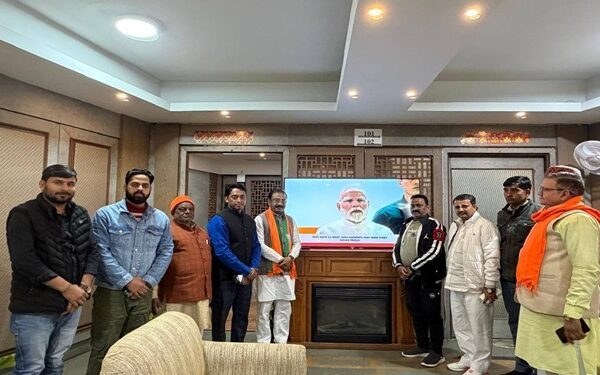 BJP Karyakartas Listen to 129th Episode of ‘Mann Ki Baat’ in Delhi, Rajib Bhattacharjee Highlights PM’s Message