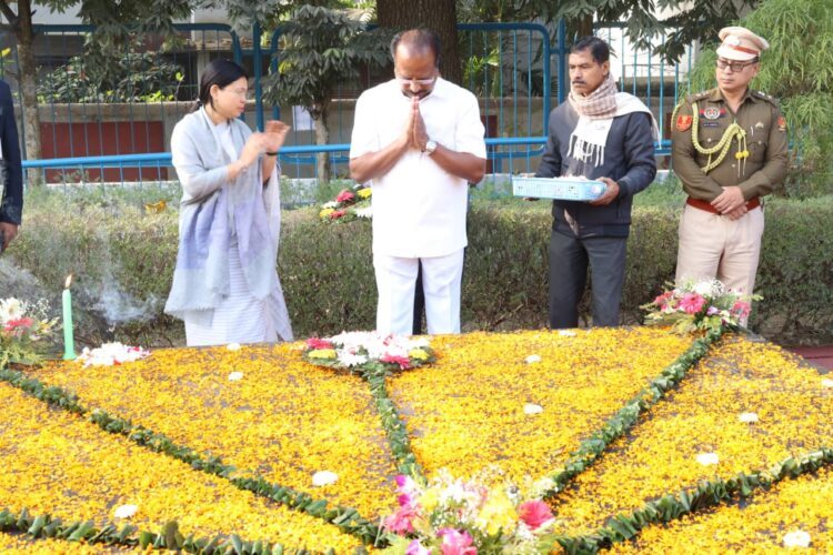 Indra Sena Reddy Nallu Pays Tribute to Gandhi on Martyrs’ Day