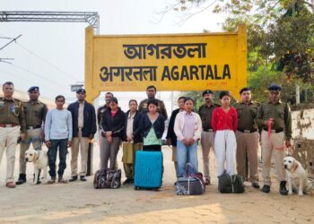 Four women arrested with 46 kg ganja at Agartala station