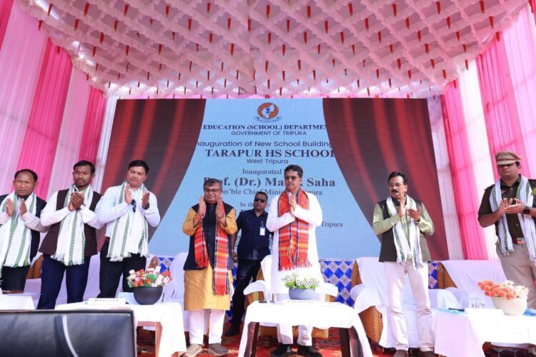 CM Manik Saha focuses on schools, tribal progress