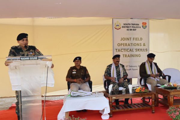 South Tripura Hosts Police-BSF Security Drill