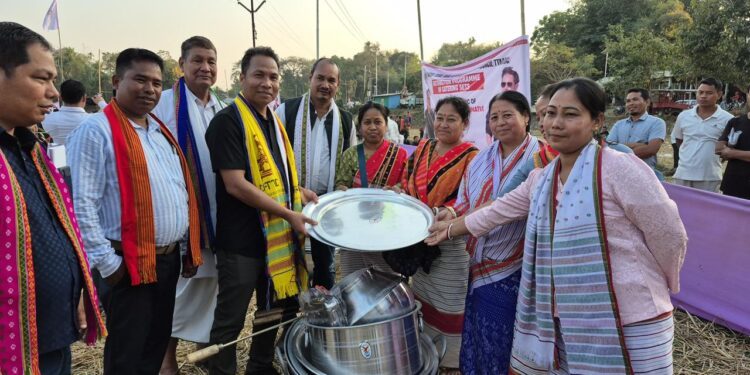 CEM Jamatia Distributes Catering Kits in Killa Bagma