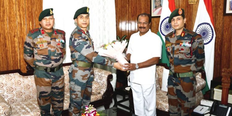 Maj Gen Bhinder meets Telangana Governor