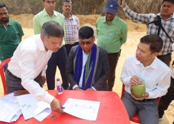 Bikash Checks Modern Turf Project at Lembucherra