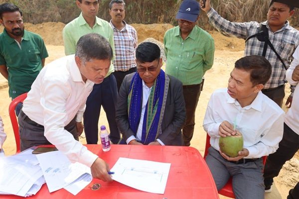 Bikash Checks Modern Turf Project at Lembucherra