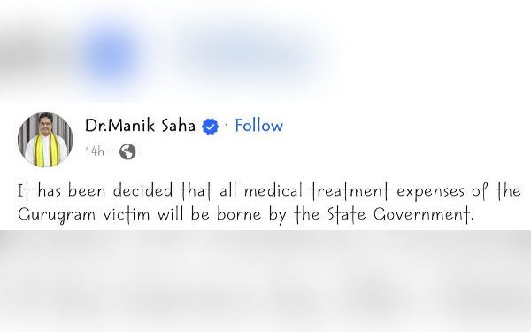 Tripura Govt to Bear Medical Expenses of Assault Survivor in Gurugram