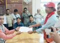 CPI(M) candidates submit papers for ADC polls in Tripura
