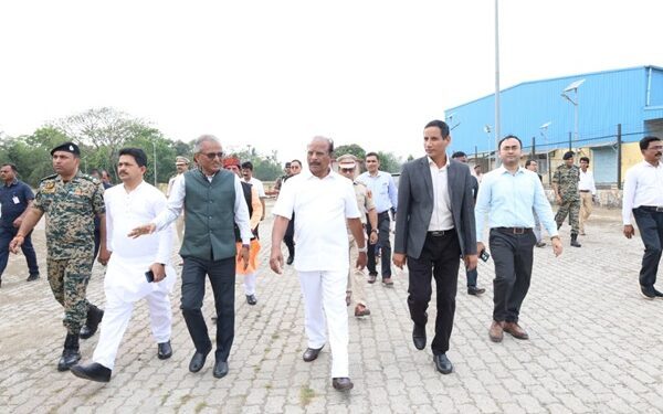 Tripura Governor visits Agartala Land Port for review