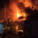 Shops Burn in Late-Night Fire at Teliamura Market