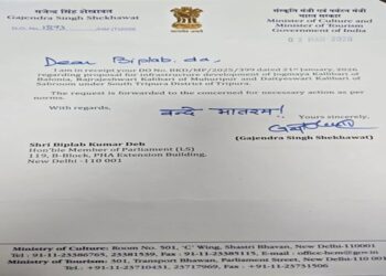 Biplab Deb backs development of 3 temples in South Tripura