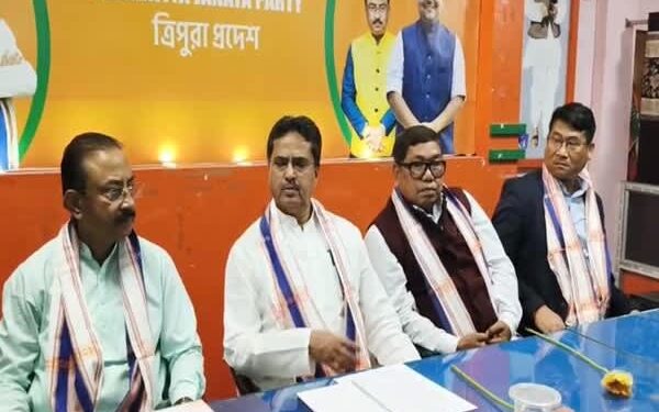 BJP Strategy Meet Held Under CM Saha Before ADC Polls