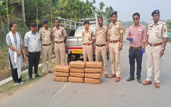 Tripura: 110 Kg Cannabis Seized in Dhalai Naka Check