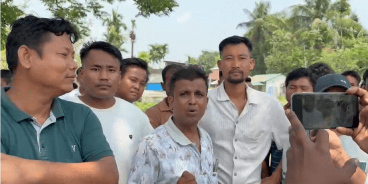 Sepahijala polling booth tense over bomb claims, leaders present