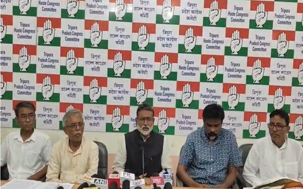 Ahead of ADC polls, Tripura Cong flags law & order issues