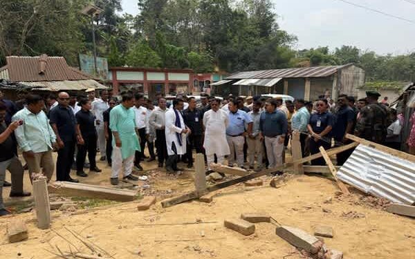 Manik Saha visits affected ADC areas after violence