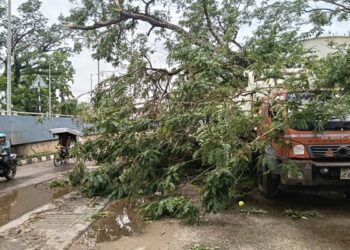 Agartala Waterlogged After Hour Rain, Civic Gaps Exposed
