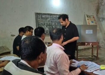 Pradyot bats for tribal rights while voting in TTAADC polls