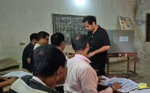 Pradyot bats for tribal rights while voting in TTAADC polls