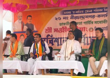 CM Manik Saha targets Motha, upbeat on BJP win