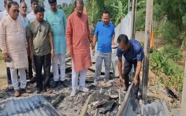 BJP state president visits violence-hit areas in Tripura