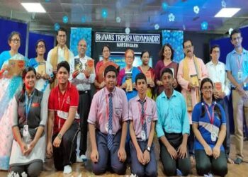 Bhavan’s students launch books on World Book Day