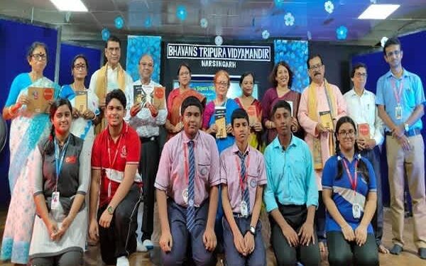 Bhavan’s students launch books on World Book Day